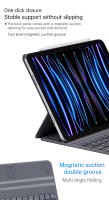 Funda de cuero con teclado para iPad Air 4 Air 5 10,9 Air 11 M2 M3 2024 2025 Pro 11 2018 2020 2021 2022 - details 10