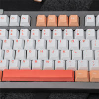 Teclas de color crema de melocotones, perfil de cereza, Material PBT, sublimación, Teclado mecánico MX Switch, 23/129 teclas - details 7