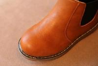Bota de suela blanda para niño, botines de felpa para niño, bota británica para niña, bota corta de moda Retro, zapato para niño, otoño e invierno - details 10