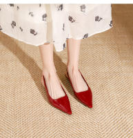Nuevos zapatos adelgazantes de tacón bajo y poco profundos para mujer, zapatos planos - details 22