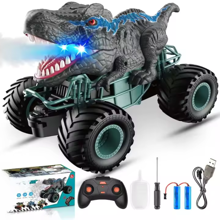 Coche Teledirigido, dinosaurio Monster Truck, Juguetes para Niños de 3 a 12 Años, Regalo de Cumpleaños - 1