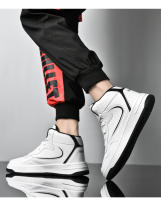 Zapatillas altas de marca para hombre, zapatos de baloncesto antideslizantes, zapatos de tenis transpirables, zapatos deportivos de cuero cómodos, zapatillas Unisex - details 17