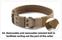 Collar Táctico K9 para Mascotas con Hebilla Doble Ajustable para Perros de Entrenamiento de Alemania Accesorios para Grandes y Medianos Perros Marca COOYOMOO - details 6