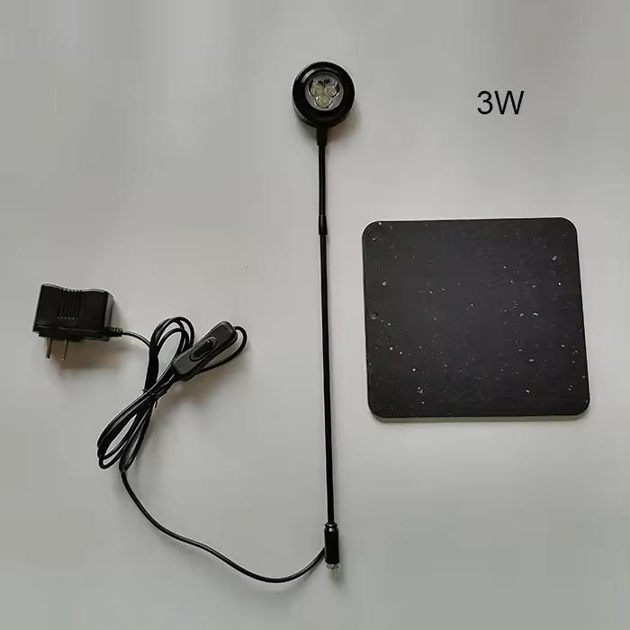 Lámpara LED de escritorio para acuario, luz con tablero acrílico, 3W, 5W, 7W, para Nano tanque, Betta, pecera, planta suculenta en maceta, 6000K, blanco frío - 1