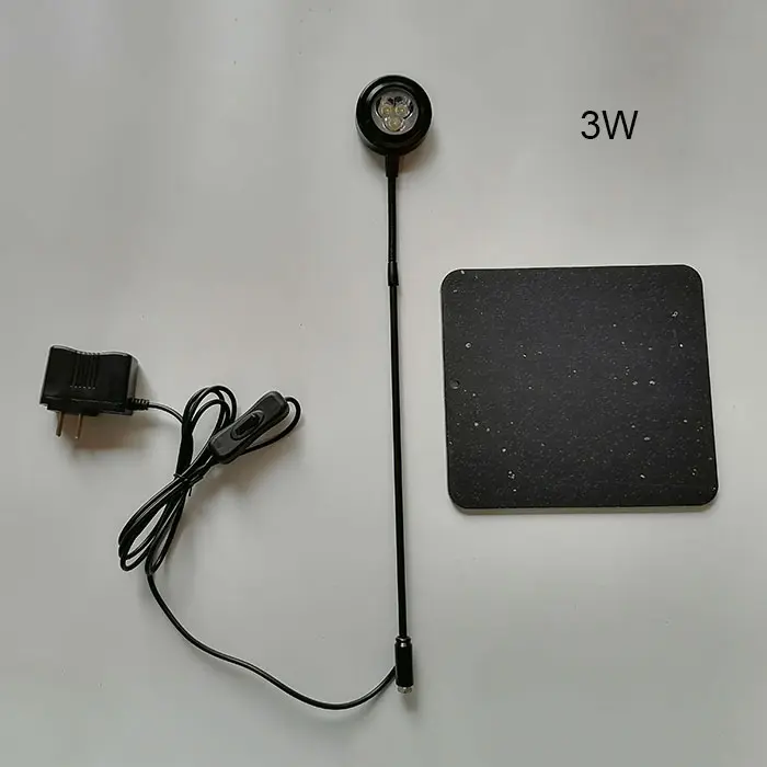 Lámpara LED de escritorio para acuario, luz con tablero acrílico, 3W, 5W, 7W, para Nano tanque, Betta, pecera, planta suculenta en maceta, 6000K, blanco frío - 1