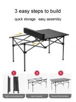 Mesa de picnic para camping, mesa plegable ligera y portátil para caravanas - details 7