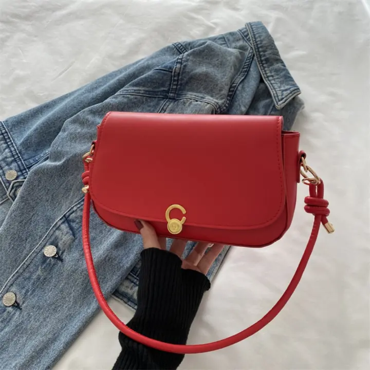 2025 primavera nuevo personalizado casual y hermoso hombro axila bolsa de diseño de nicho de moda y simple viajero pequeño bolso cuadrado - 1