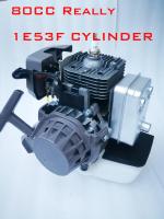 Motor de gasolina de 80cc 1E53F para taladro de tierra, desbrozadora, Scooter Goped, Motor fueraborda, pistón de cilindro de 53mm - details 2