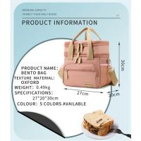 Bolsa de almuerzo de doble capa Bolsa de hielo portátil de gran capacidad Bolsa de almuerzo expandible portátil a prueba de fugas Bolsa de picnic - details 9