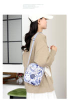 Nuevo bolso de tela de flores de hombro, bolso de mensajero informal de moda, mochila pequeña de compras - details 12