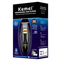 Kemei-cortadora de pelo inalámbrica para hombres, máquina de corte de pelo eléctrica, recargable, para Barba, profesional, Original - details 0