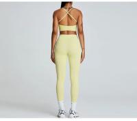 Traje de Yoga cómodo y Sensual para mujer, ropa deportiva transpirable de secado rápido para correr al aire libre, ciclismo y Fitness - details 5