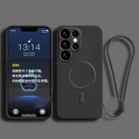 Funda de Silicona Líquida Magsafe Carga Inalámbrica Magnética para Samsung Galaxy S25 S24 S23 S22 Ultra Plus Fe A55 A15 A35 4g 5g Accesorios de Electrónica - details 8