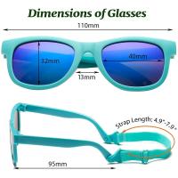 Gafas de Sol Polarizadas Flexibles para Bebé Recién Nacido Marco Cuadrado de Silicona UV400 - details 4
