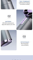 Ventiladores de mano eléctricos LED recargables con pantalla de holograma 3D, Pedestal de plástico para uso en exteriores y doméstico - details 8