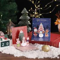 Tarjetas de Felicitación de Navidad 3D, invitaciones, letras bronceadas plegables, Feliz Navidad, hogar, fiesta de Navidad, decoración de sobres, regalos - details 5