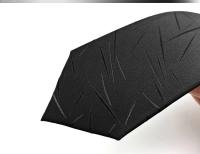 Corbata De Lujo Para Hombre Estrecha Y Fina De 6CM En Color Negro Con Patrones Sólidos Y Puntos Jacquard Para Negocios Y Fiestas - details 4
