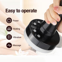 Masajeador eléctrico adelgazante corporal, cepillo meridiano para quemar grasa, drenaje linfático Gua Sha, anticelulitis, terapia de luz roja infrarroja - details 7