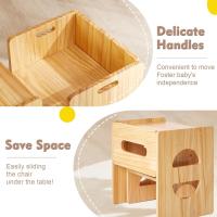Set de Mesa y Sillas Montessori para Bebés de 1-3 Años Ajustable en Altura - details 24