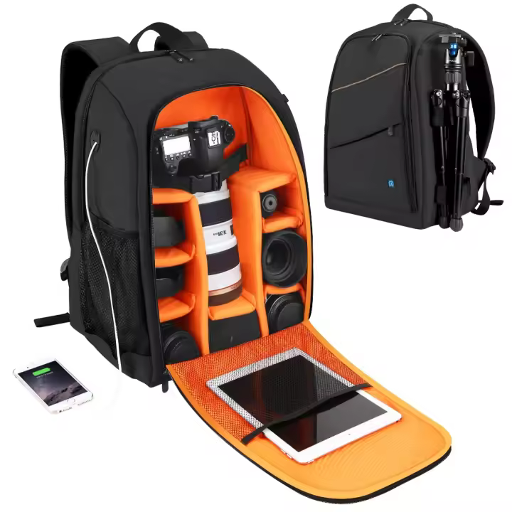 Mochila para Portátil y Cámara Reflex de 15.6” Bolsa de Almacenamiento para Cámara Digital SLR Mochila para Hombres - 1