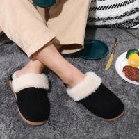 Zapatillas mullidas de invierno para mujer, zapatos peludos y peludos para el hogar, Zapatillas de casa de piel sintética, Zapatillas de felpa para interior, cómodas y cálidas, zapatillas planas silenciosas - details 10