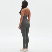 Conjunto de yoga de cintura alta para mujer, sujetador deportivo transpirable, mallas, equipo de fitness para levantamiento de pecho - details 10