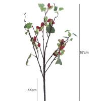 Ramas artificiales de morera de plástico, elegantes ramas de frutas de frambuesa hechas a mano, plantas falsas flexibles, tienda de Hotel - details 11