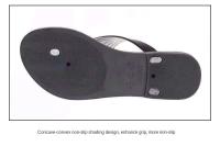 Chanclas de verano para mujer, sandalias planas con plantilla de PVC antideslizante, zapatillas deslizantes de moda para viajes en la playa al aire libre - details 4