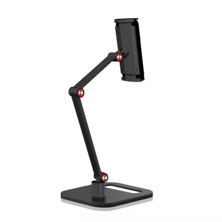 Soporte de monitor portátil giratorio de 360 °, soporte de pantalla de Altura ajustable sin perforadores, montaje de escretorio, Universal - 1