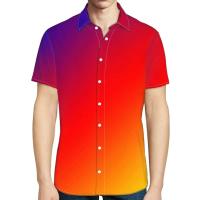 Camisa ajustada de alta gama de verano diseñada a la moda en Eritrea, camisa con botones de secado rápido transpirable para hombre - details 2