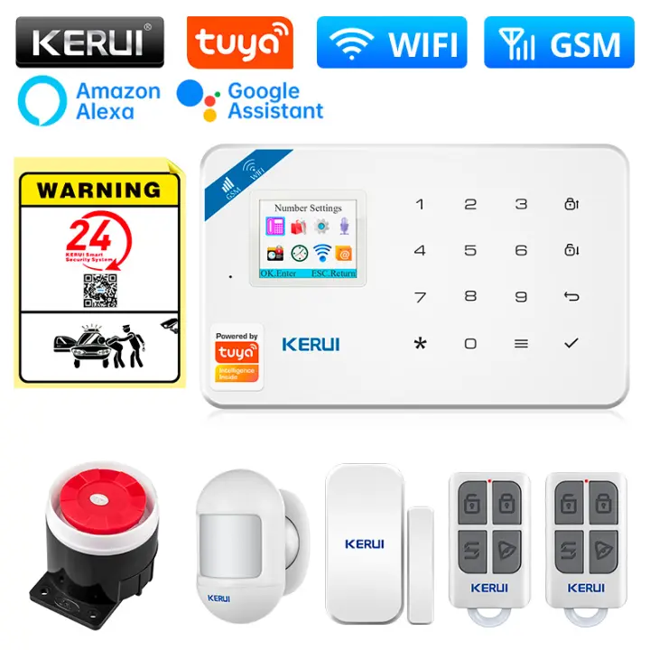 KERUI Sistema de Alarma de Seguridad Inteligente Compatible con Alexa Home Detector de Movimiento - 1
