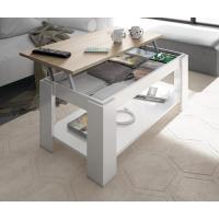 Mesa de Centro Elevable Mueble de Sala Blanco Brillante Medidas 102 cm (Ancho) x 43/52 cm (Alto) x 50 cm (Fondo) - details 19