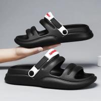 Zapatillas hombre verano 2024 nuevo uso exterior niños pisando mierda sensación deportes conducción sandalias de playa de suela blanda de doble propósito - details 6
