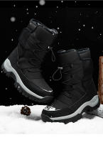 Botas de nieve cálidas y afelpadas para hombre, botines informales de alta calidad, impermeables y antideslizantes, para senderismo y trabajo en invierno - details 7