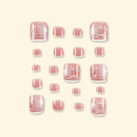 Puntas de uñas con estampado de flores, uñas postizas resistentes a las manchas, para uso diario y fiestas - details 5