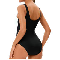 Traje de baño atlético de una pieza, bañador con espalda en U para entrenamiento, deportes y Fitness - details 10