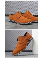Zapatos casuales de hombre estilo brogue de moda, talla grande, bajos, esmerilados, de gamuza, estilo británico, 2025 - details 2