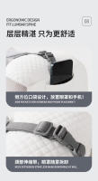 Almohada de belleza antienvejecimiento de espuma viscoelástica Cervical, almohada ergonómica antiarrugas para entrenamiento de sueño en la espalda, soporte ortopédico para el cuello con contorno - details 4