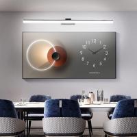 Lámpara LED de 32W Lámpara de espejo Aplique Blanco Frio 6000K Luz natural para Espejo Muebles de Maquillaje Aparato Montado en la Pared, Negro, 120CM - details 107