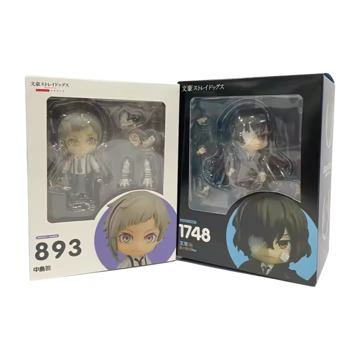 Figuras De Acción Bungo Stray Dogs Nakajima Atsushi Y Dazai Osamu Anime Figura Modelo Para Coleccionistas Y Niños PVC 10cm - 1