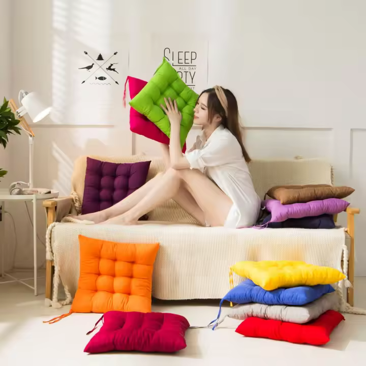 Comedor antideslizante para jardín, cocina, oficina, extraíble, interior, exterior, decoración del hogar, cojines para silla, cojín para asiento, cojín para silla - 1