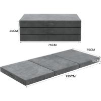 Plegable Suelo 195 x 140x10 cm colchones Plegables Invitados Espuma Funda Lavable Viajes Camping Invitados - details 15