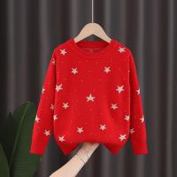 2025 Ins nuevos suéteres de invierno para niñas suéter de estrella prendas de punto ropa para niños - details 1