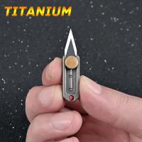 Mini cuchillo plegable TC4 de aleación de titanio Portátil, cuchillo colgante, desembalaje express, cuchillo de bolsillo, herramienta EDC para regalo - details 59