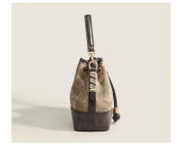 Bolsos para mujer 2023, nuevo estilo, bolso de cubo retro pintado al óleo de alta gama, popular este año, bolso de mensajero de un solo hombro para viajes diarios - details 12