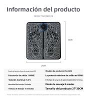 Máquina de masaje de pies masajeador de pies ems pulso masajeador de pies fisioterapia carga usb inteligente almohadilla de masaje de pies - details 0