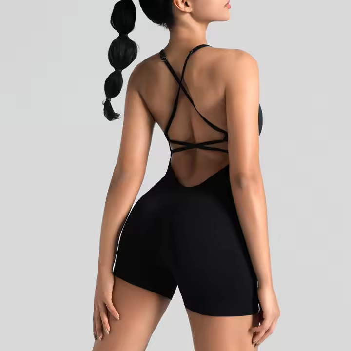 Espalda de belleza ropa de fitness prendas de vestir ropa de secado rápido yoga onesie ropa deportiva yoga wear set premium sense verano - 1