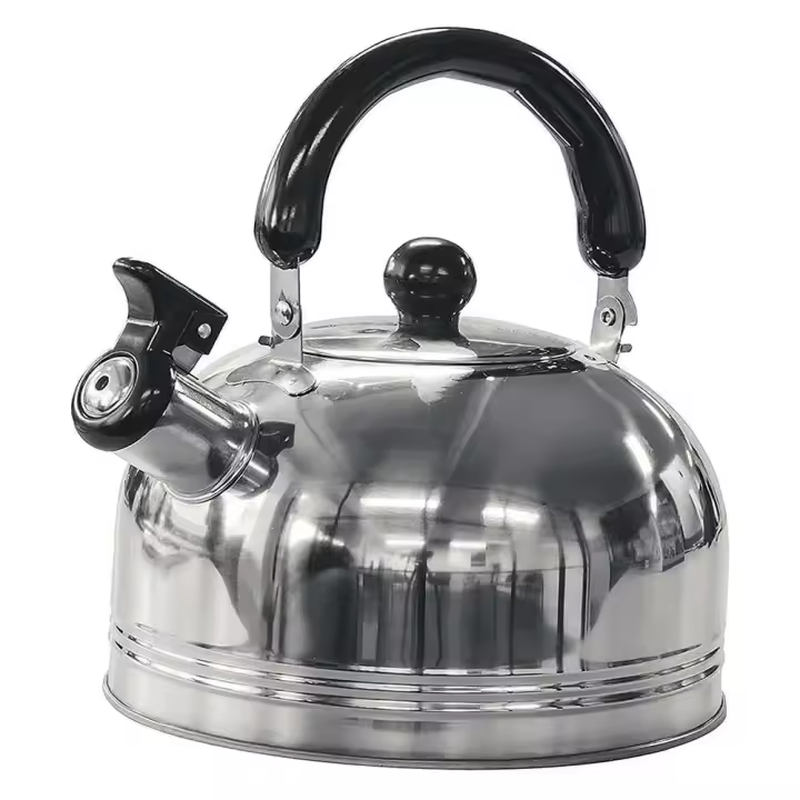 Tetera de Acero Inoxidable Portátil de 2L Manija Plegable Segura Ideal para Viajes y Acampar - 1