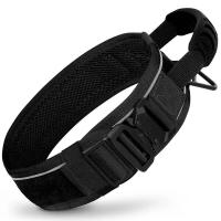 nailon duradero perros, collares tácticos militares de entrenamiento mascotas, Collar reflectante con mango fuerte para perros - details 8