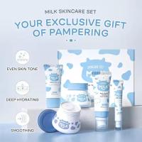 Conjuntos de Cuidado de la Piel de Leche LAIKOU 5pcs Crema de Ojos, Limpiador Facial, Protector Solar, Hidratante Facial - details 5